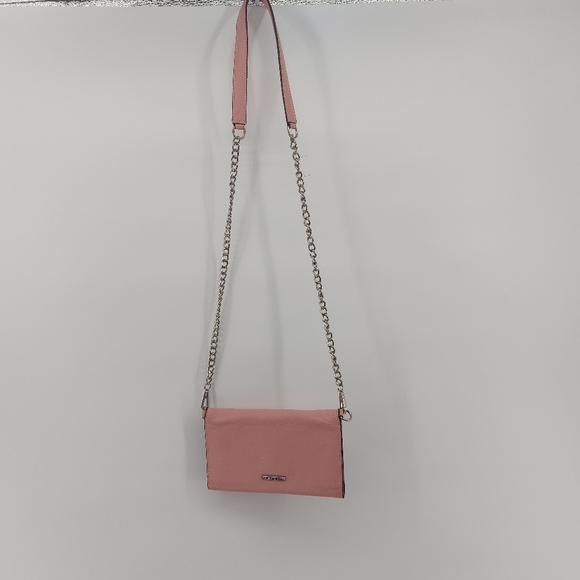 REBECCA MINKOFF Pink Love In Charge Chain Crossbody Organizer Wallet - Picture 3 of 8